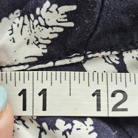 Tommy Hilfiger Palm Tree Navy Blue/White Summer Vacation Shorts Size 35 - Picture 9 of 11